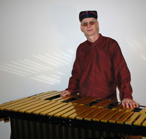 Mike Freeman behind vibraphone